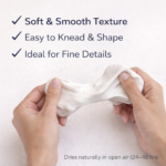 NARA Air-Dry Clay Flexible 250g, White Modelling Clay, No Oven or Kiln Needed, Fast Drying Clay for Art, Craft, Sculpting, DIY & Painting Projects - Image 3