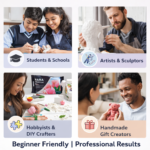 NARA Air-Dry Clay Flexible 250g, White Modelling Clay, No Oven or Kiln Needed, Fast Drying Clay for Art, Craft, Sculpting, DIY & Painting Projects - Image 7