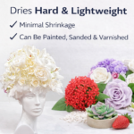 NARA Air-Dry Clay Flexible 250g, White Modelling Clay, No Oven or Kiln Needed, Fast Drying Clay for Art, Craft, Sculpting, DIY & Painting Projects - Image 6