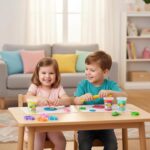 Kiddy Clay 4 Colours Modelling Dough Set - 100g Each - 4 Tubs, 4 Fun Shape Cutters, Soft, Air-Drying Clay for Creative Crafting, Packed in Sleeve Pack, Ideal for Arts, Crafts & DIY Projects - 400g - Image 2