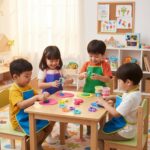 Kiddy Clay 4 Colours Modelling Dough Set - 25g Each - 4 Tubs, 4 Fun Shape Cutters, Soft, Air-Drying Clay for Creative Crafting, Packed in Paper Box, Ideal for Arts, Crafts & DIY Projects - 100g - Image 2