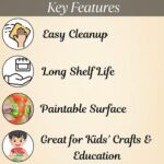 Paper Mache 100g. for Crafting, DIY Art Projects & School Projects Use – Modelling Material for Kids and Adults – Smooth Texture, Easy to Mold, Ideal for Handmade Figures and Creative Crafts - Image 5