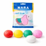 NARA 50g Light Clay, Air-Dry Modeling Clay for Kids, Artists & DIY Crafts – Soft, Lightweight, Easy to Mold, Ideal for Sculpting & Creative Projects (Multicolour)