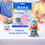 NARA 50g Light Clay, Air-Dry Modeling Clay for Kids, Artists & DIY Crafts – Soft, Lightweight, Easy to Mold, Ideal for Sculpting & Creative Projects (Multicolour) - Image 6