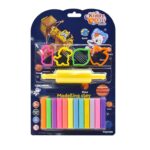 Easy to Mold: This modelling clay is specially designed to remain soft & easy to mold, shape, and sculpt extended periods, making it ideal for kids, hobbyists, and artists who need a material that can be easily manipulated. Whether you're creating sculptures or simply engaging in fun, hands-on crafting, this clay ensures a consistently soft texture, preventing any frustration during your creative process. Reused and Reshaped Multiple Times: One of the best features of this modelling clay is its reusability. You can reshape and modify your creations as many times as you like, offering endless opportunities for creativity. Unlike other materials that harden over time, this clay remains soft, allowing you to fix mistakes, refine your projects, or try out new designs without worrying about it losing its form. Mess-Free & Easy to Clean: Kiddy Clay is non-sticky, won’t stain hands or surfaces. This mess-free design means that you can easily clean up after crafting sessions, without worrying about stains on clothing or furniture. It doesn’t leave any unwanted residue, making crafting sessions fun and hassle-free. Flexible And Smooth Texture: Crafted from finest quality oil-based ingredients, this clay is smoother and more flexible than other types. The oil base gives it an incredibly smooth texture that’s easy to work with, whether you’re a beginner or an experienced artist. Its softness and consistency make it perfect for sculpting delicate features, ensuring your projects have that polished, professional look. Versatile for Various Projects: Kiddy Clay offers versatile applications for a variety of skill levels. Perfect for school art, DIY crafts, homemade gifts, and imaginative models. It’s a great tool for creative education, hands-on activities, and exploring artistic expression. Includes 12 Round sticks of clay & 4 Cutters and Roller in Blister Card in one pack: The set includes 12 Round sticks of clay (150g per pack) and 4 Cutters and Roller in Blister Card, offering a wide range of hues for all your creative projects. Great Gift Idea: Kiddy Clay makes an excellent gift for birthdays, holidays, or any special occasion. This modeling clay encourages kids to explore their creativity while developing important skills.