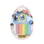 Kiddy Clay Modelling & Sculpting (50g.) & Shape Maker in Blister Card, Colourful Reusable DIY Soft, Creative Art Skill & Crafts, Ideal Gift for Kids - Sticks of Clay & Blister Card