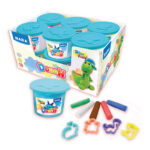 NARA Dough Set - 15g Each - 5 Sticks - 4 Cutters in Cup, Soft, Clay for Creative, DIY Projects