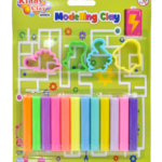 12 Modelling & Sculpting Clay with 4 Cutters (150 g.)