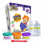 NARA Little Labz Make Your Own Slime DIY Kit for Kids, Mud Slime Making Kit, Safe Non-Toxic Sensory Play Gift, Includes Activator, Flour, Pigment, Glitter, Scent & Tool, Ages 8+ - Image 4