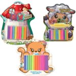 Kiddy Clay Modelling & Sculpting Clay Set for Soft and Slim - Multicolor - Non-Sticky Material, Ideal for Arts, Crafts, and School Projects - Pack of 3 (100g, 165g & 200g)