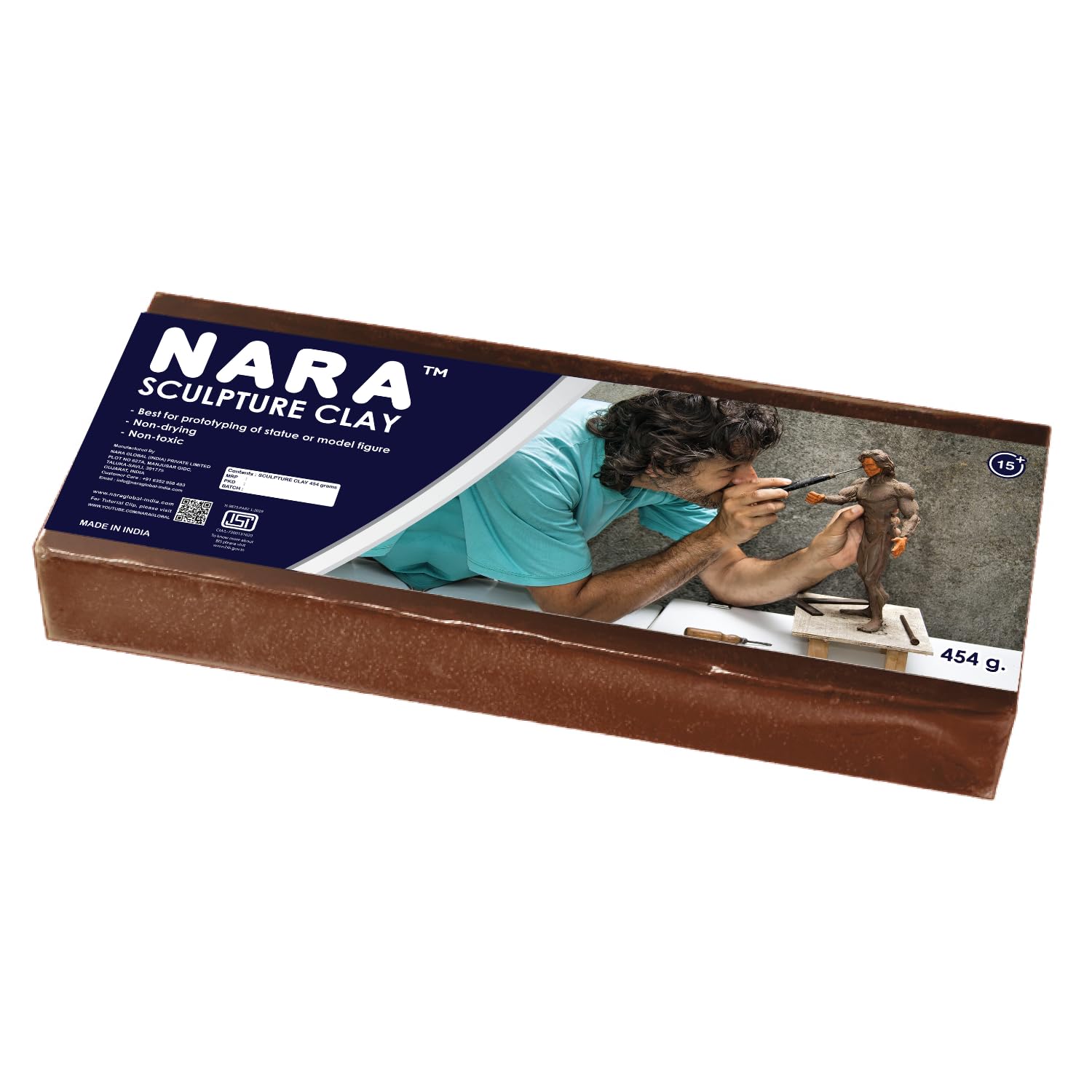 610jCjVtU3L._SL1500_ (2) NARA Plasticine Modeling Clay - 454g - Image 1